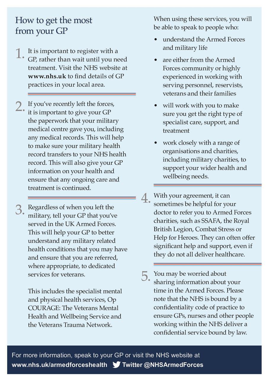 Tips for Veterans